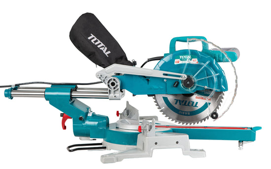 Fierastrau circular stationar TOTAL 1800W 255mm cu sanie glisare 5300RPM