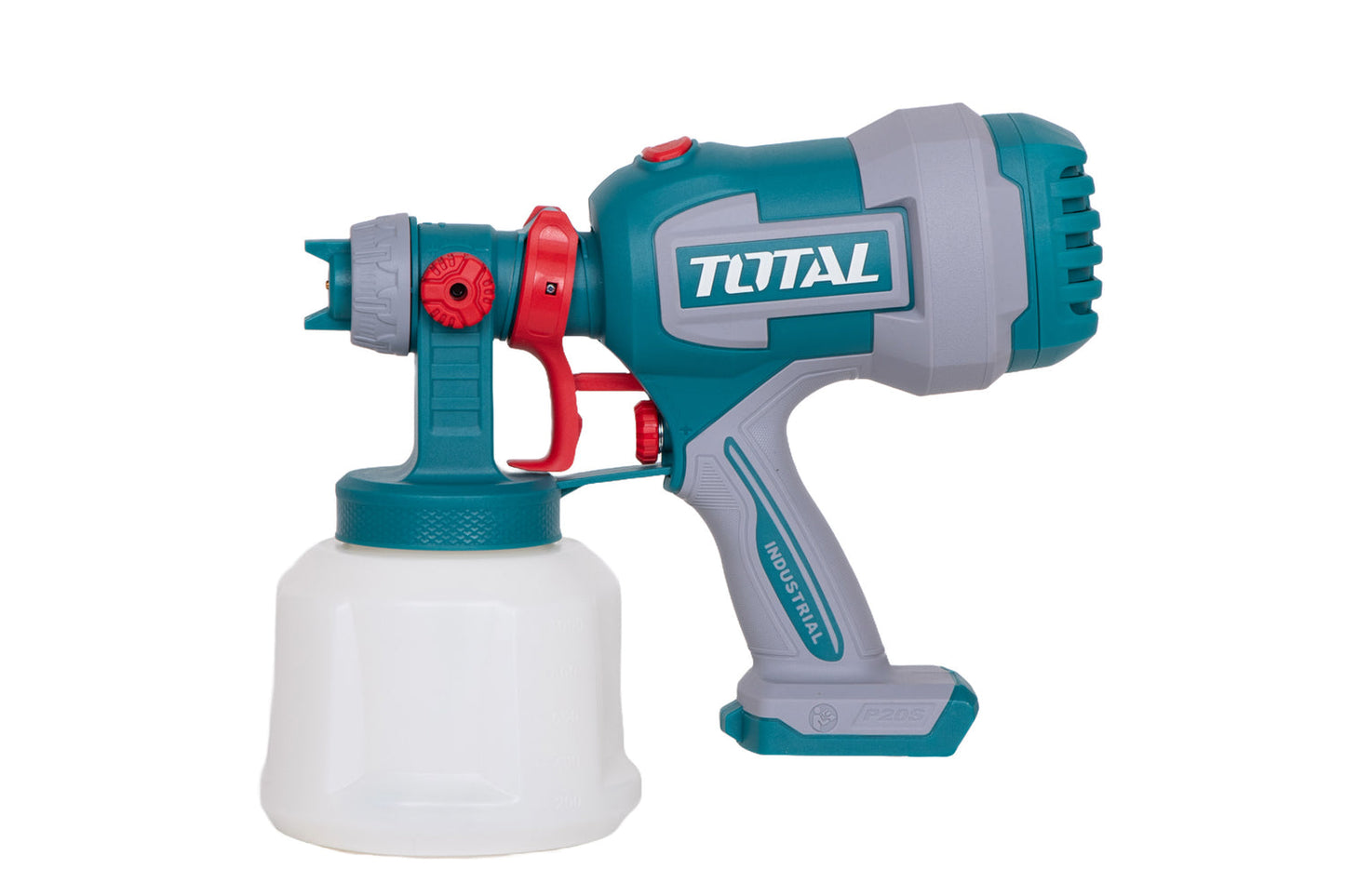 Pistol de vopsit TOTAL 20V Li-Ion, rezervor 1000 ml, debit 800 ml/min (FARA acumulator si incarcator)