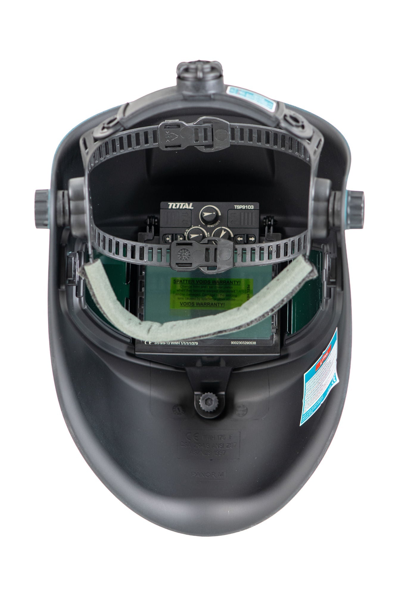 Masca sudura automata TOTAL Industrial DIN 9-13 vizor 98x43mm clasa 1/2/1/3