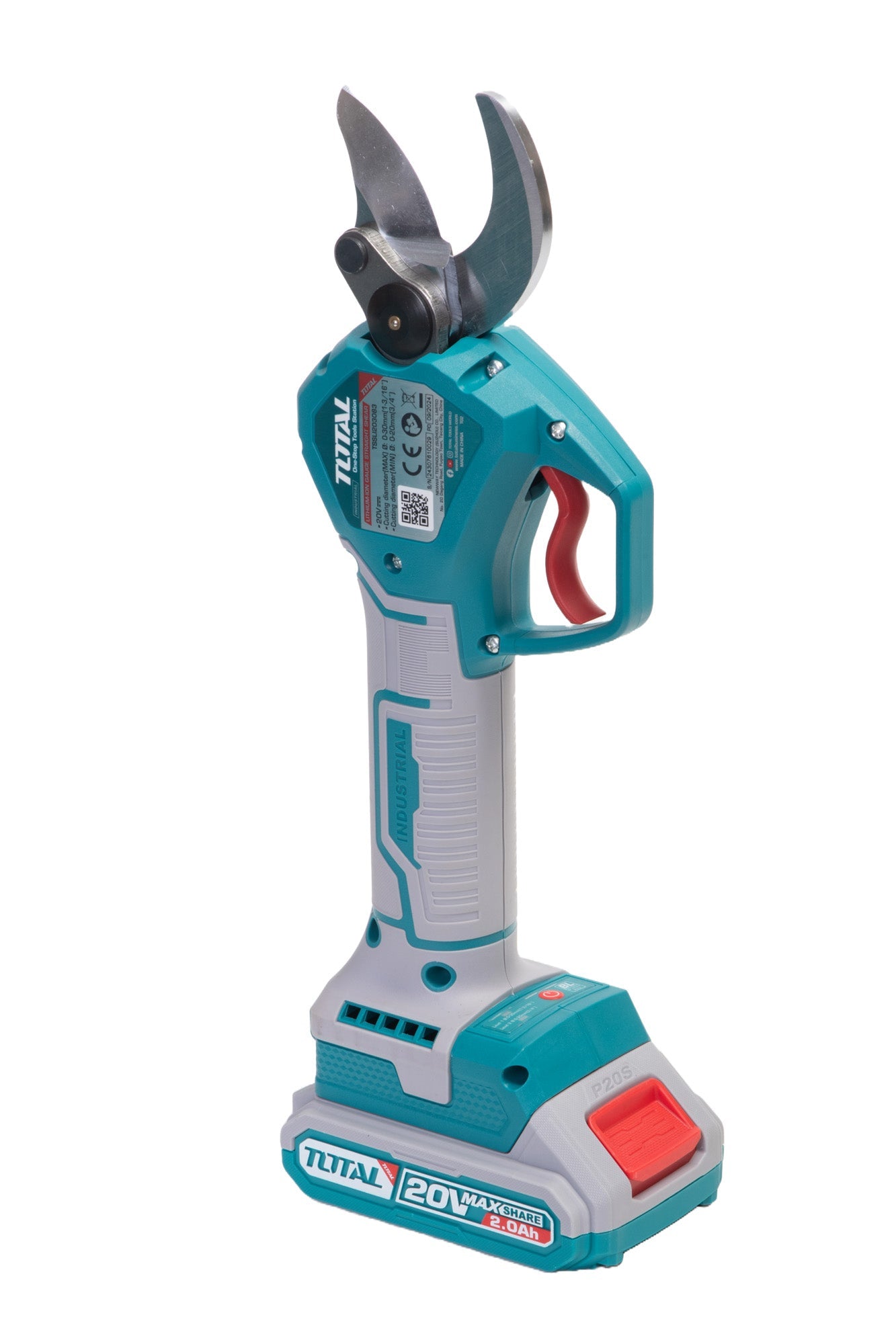 Foarfeca electrica crengi TOTAL 20V, taiere 30 mm, Brushless (cu acumulator si incarcator)