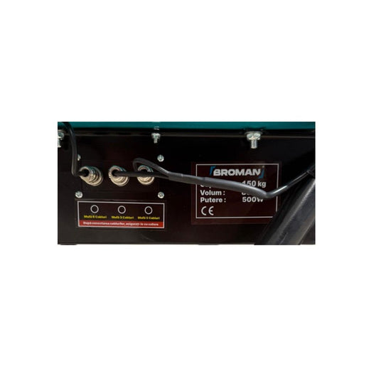 Roaba Electrica Broman UNO | 500W | 150kg | 24V 12Ah | Cuva Basculabila