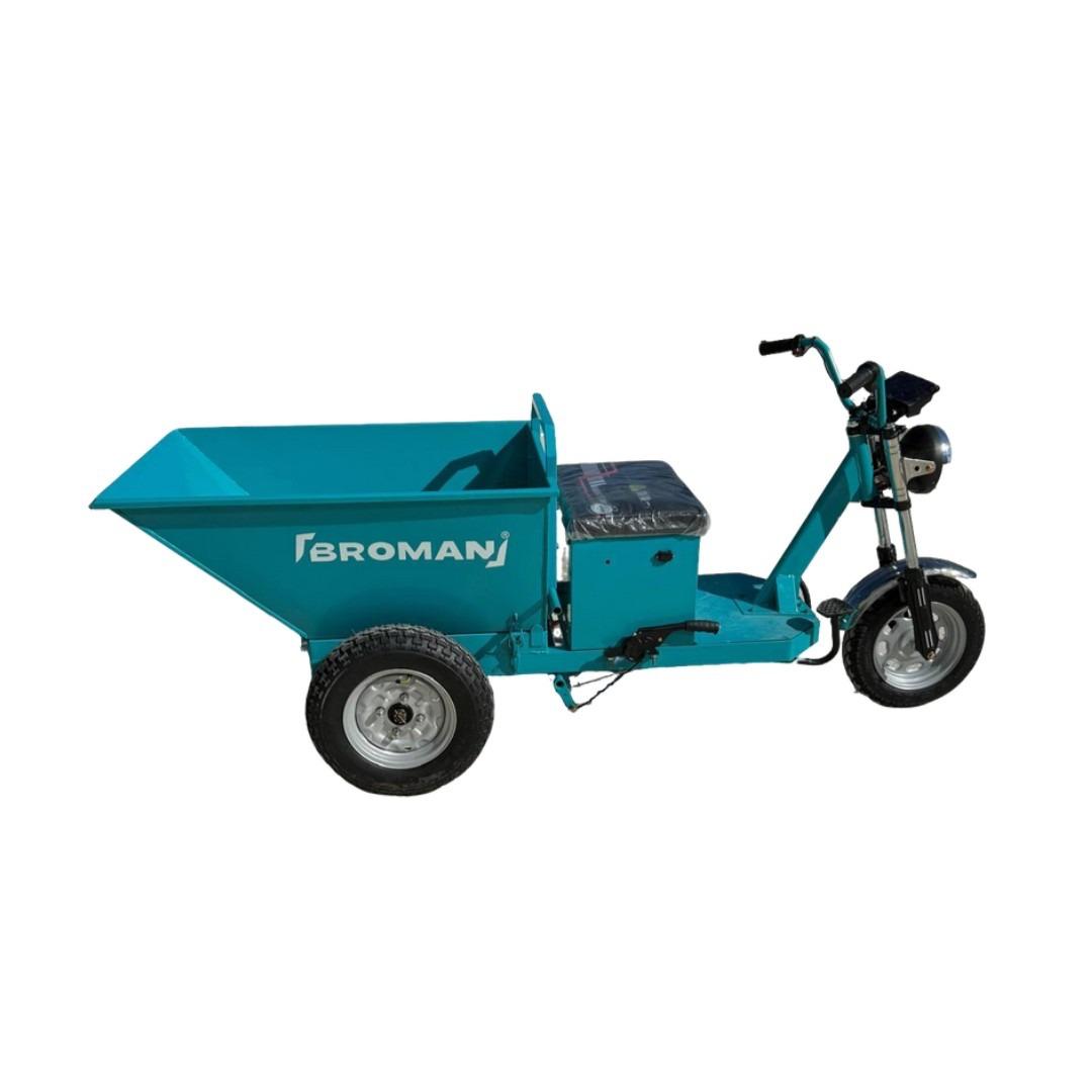 Triciclu electric Broman Mobility BRM02660, motor 800W, 48Ah, 40 km/h, autonomie 40 km, sarcina 300 kg