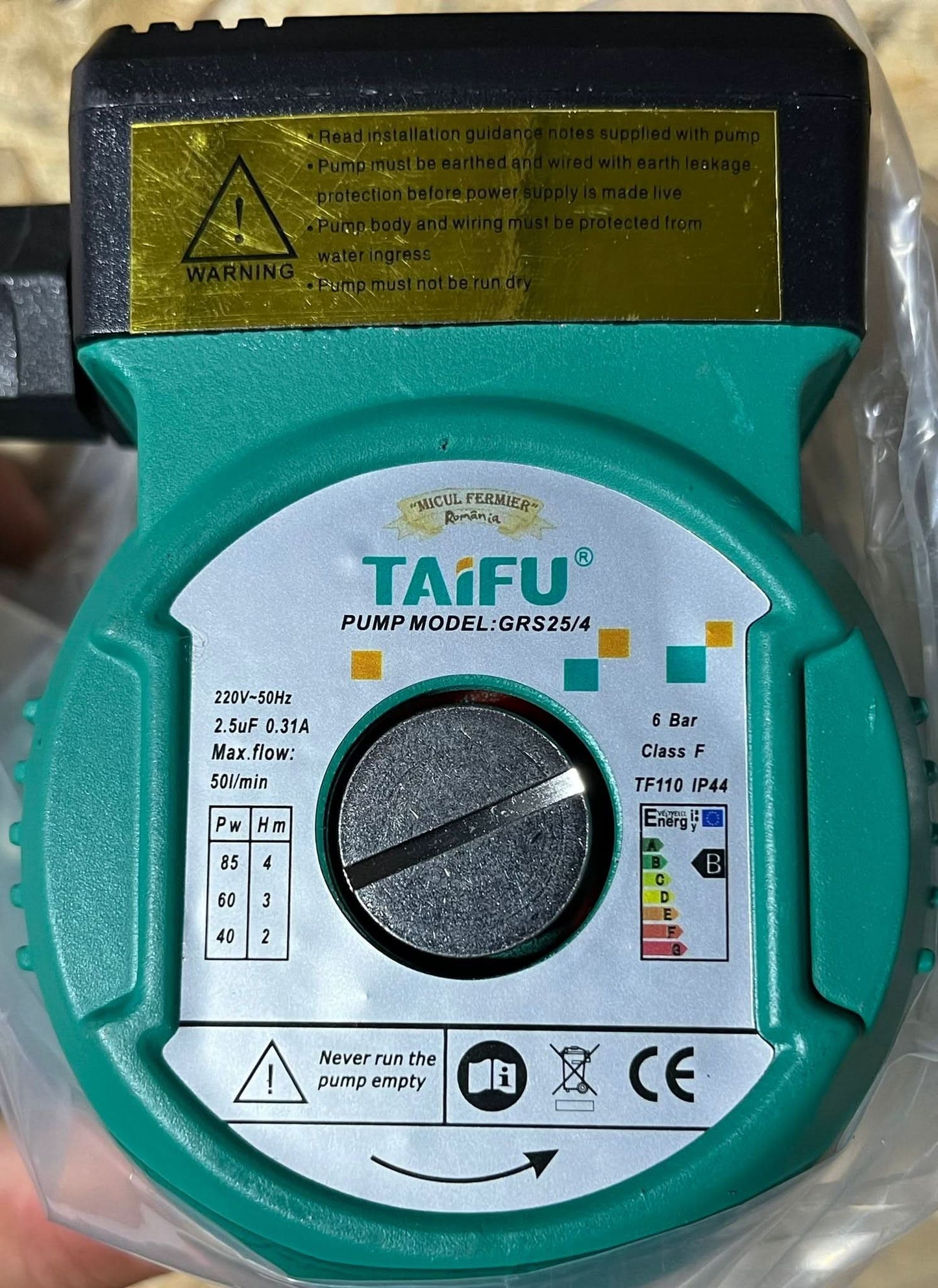 Pompa recirculare Taifu 25-4/180