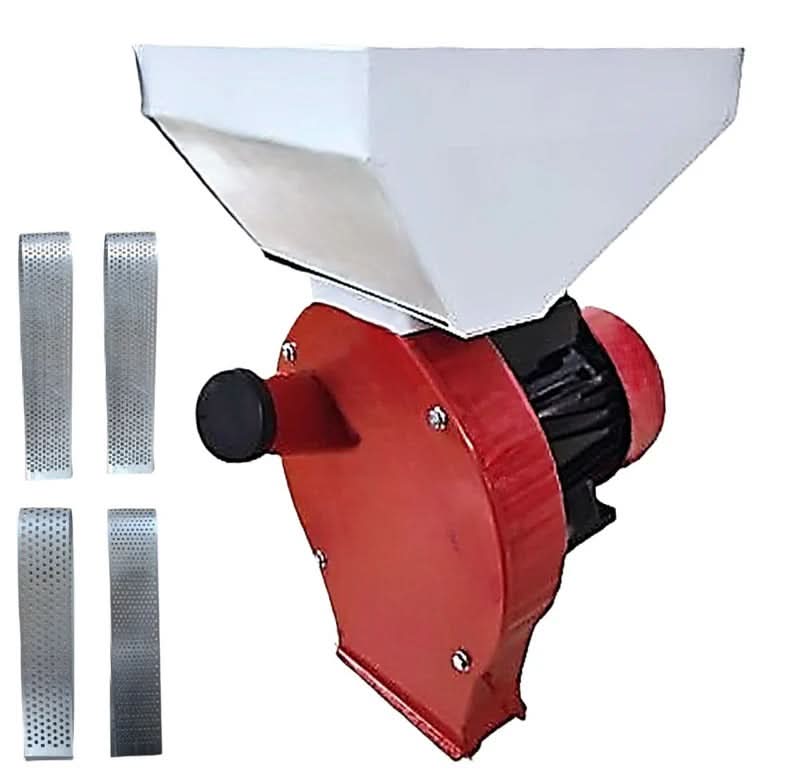 Moara electrica Elefant®, 3.9 kw 3000 rpm motor 100% cupru, 250 kg/ora, cuva mare, 20 de ciocanele pentru cereale si stiuleti