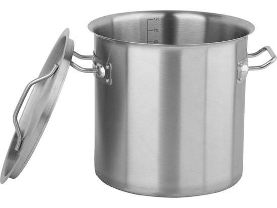 Oala inalta profesionala Yato YG-00012, inox, 12L, 25x25cm, cu capac - imagine produs 2