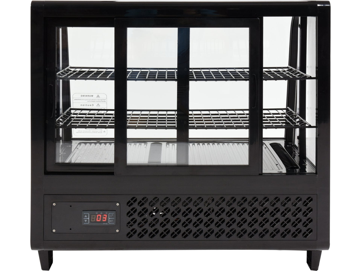 VITRINĂ FIRGORIFICĂ DE PREZENTARE, 100L 68X45X67CM - NEGRU