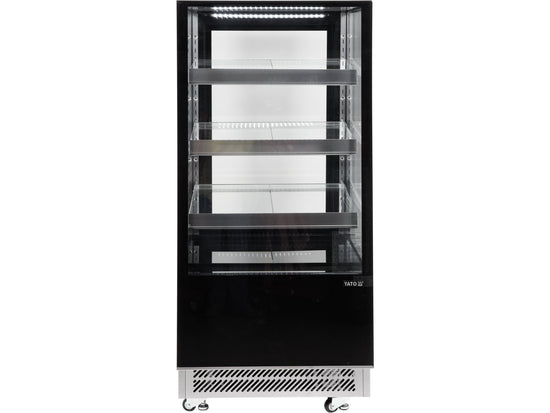 VITRINĂ FIRGORIFICĂ CU REFRIGERARE 350L - NEGRU