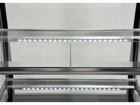 VITRINĂ FIRGORIFICĂ CU REFRIGERARE 350L - NEGRU