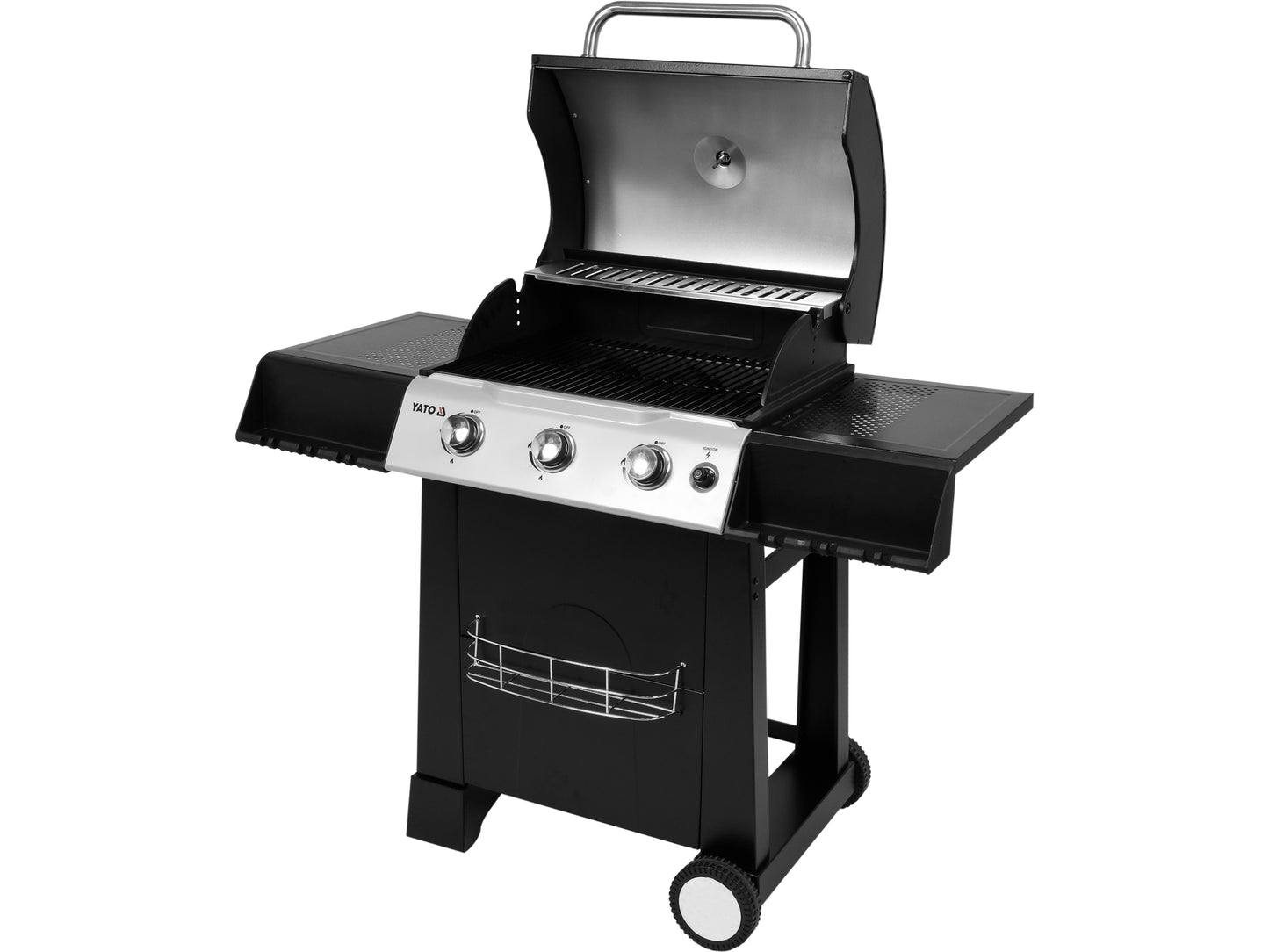 GRĂTAR PE GAZ, 3 ARZATOARE, 9KW