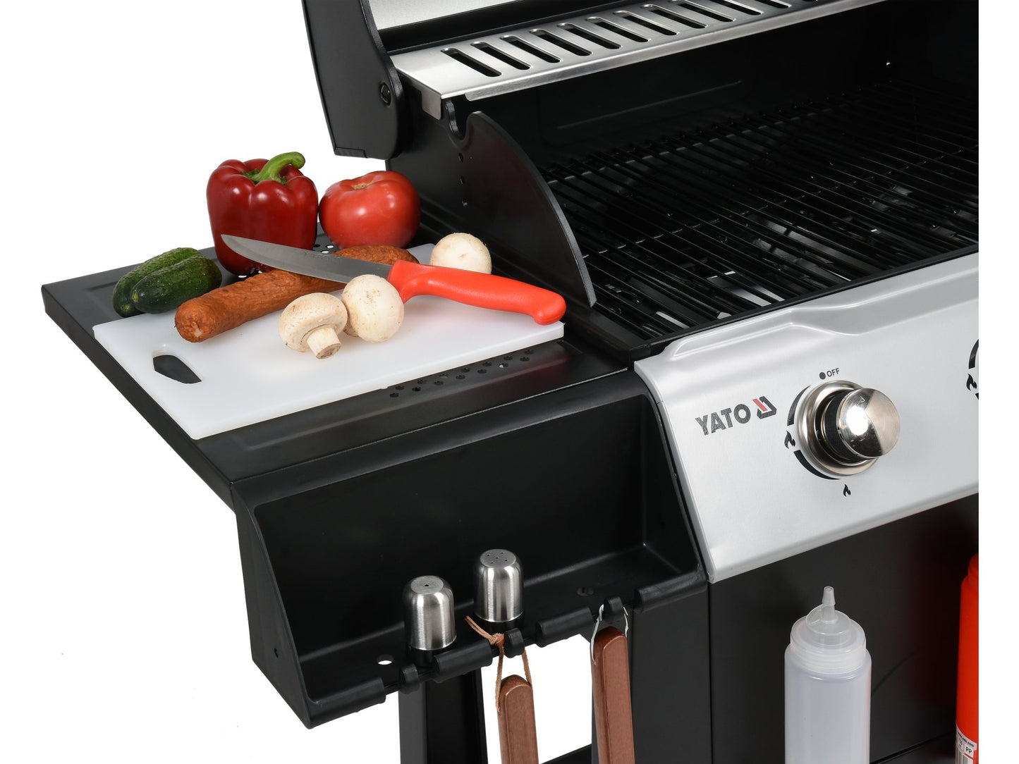 GRĂTAR PE GAZ, 3 ARZATOARE, 9KW