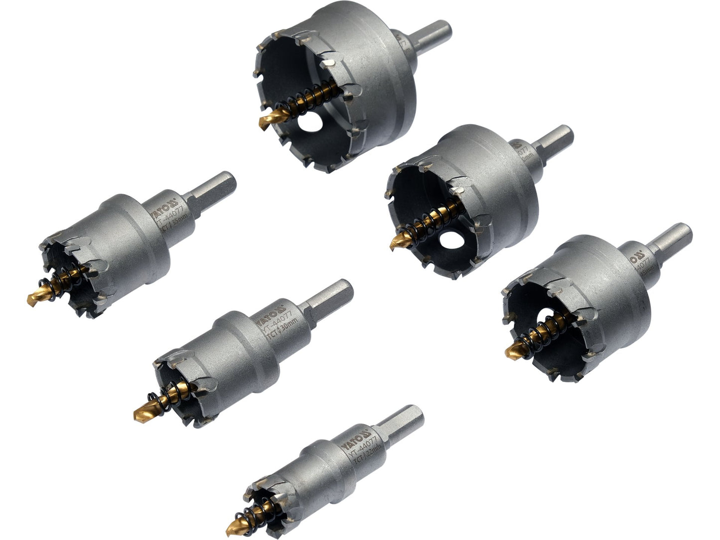 SET CAROTE TCT PENTRU METAL, 6 BUC