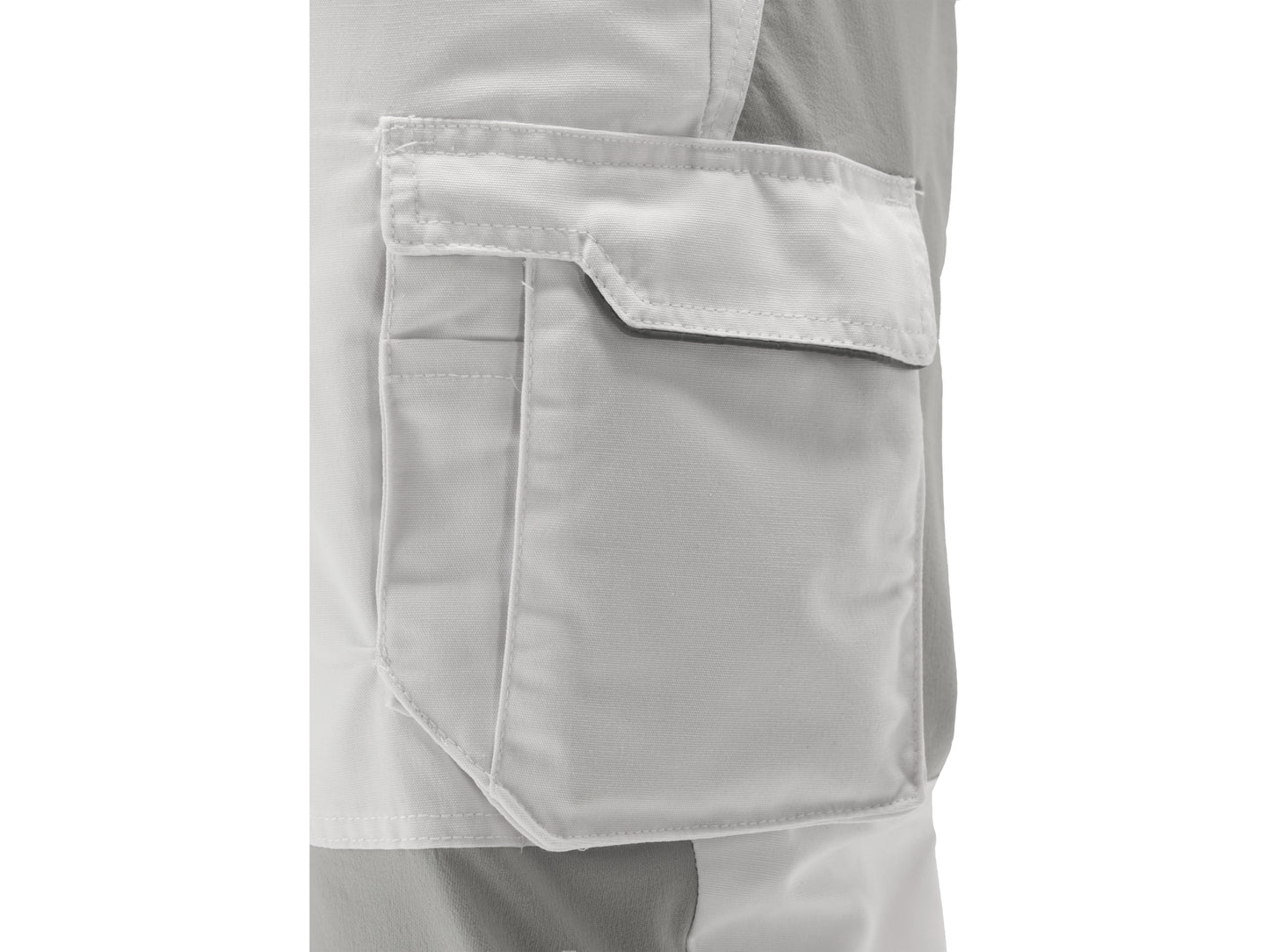 PANTALON DE LUCRU STRETCH. ALB. L