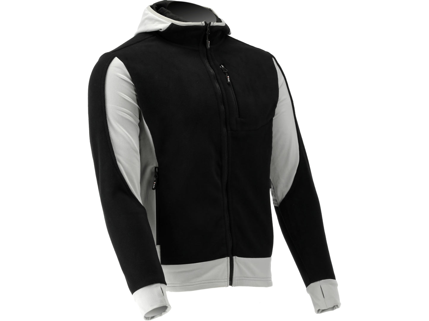 JACHETA FLEECE CU GLUGA SARNA NEAGRU XL