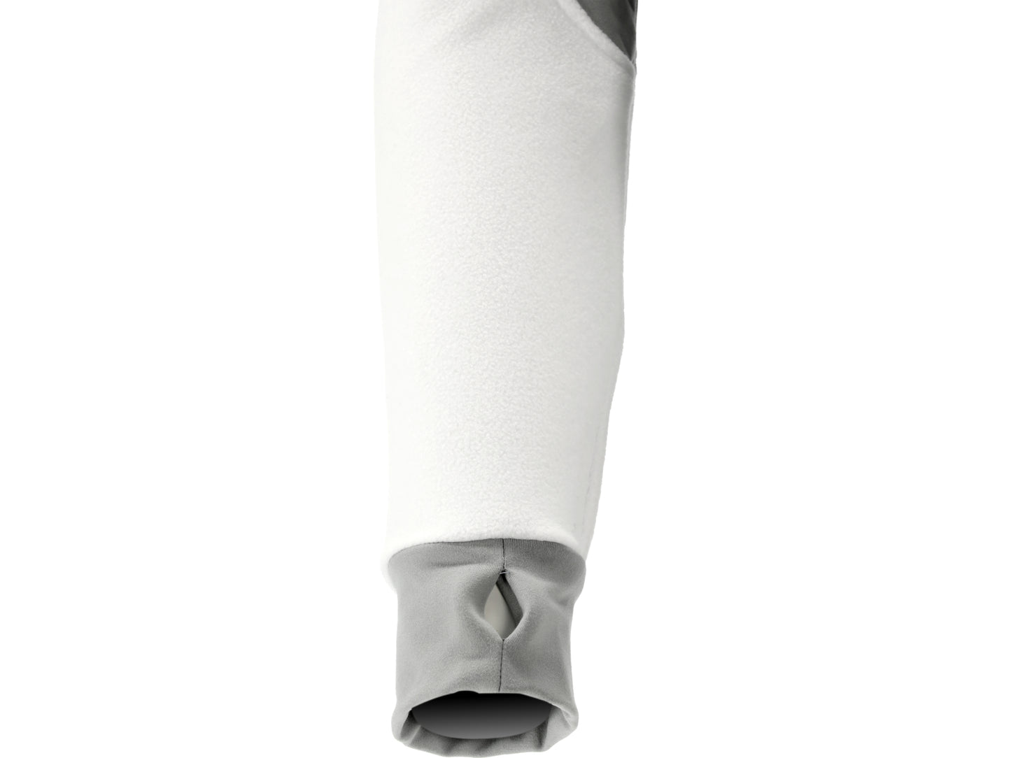 JACHETA FLEECE CU GLUGA SARNA ALBA XL