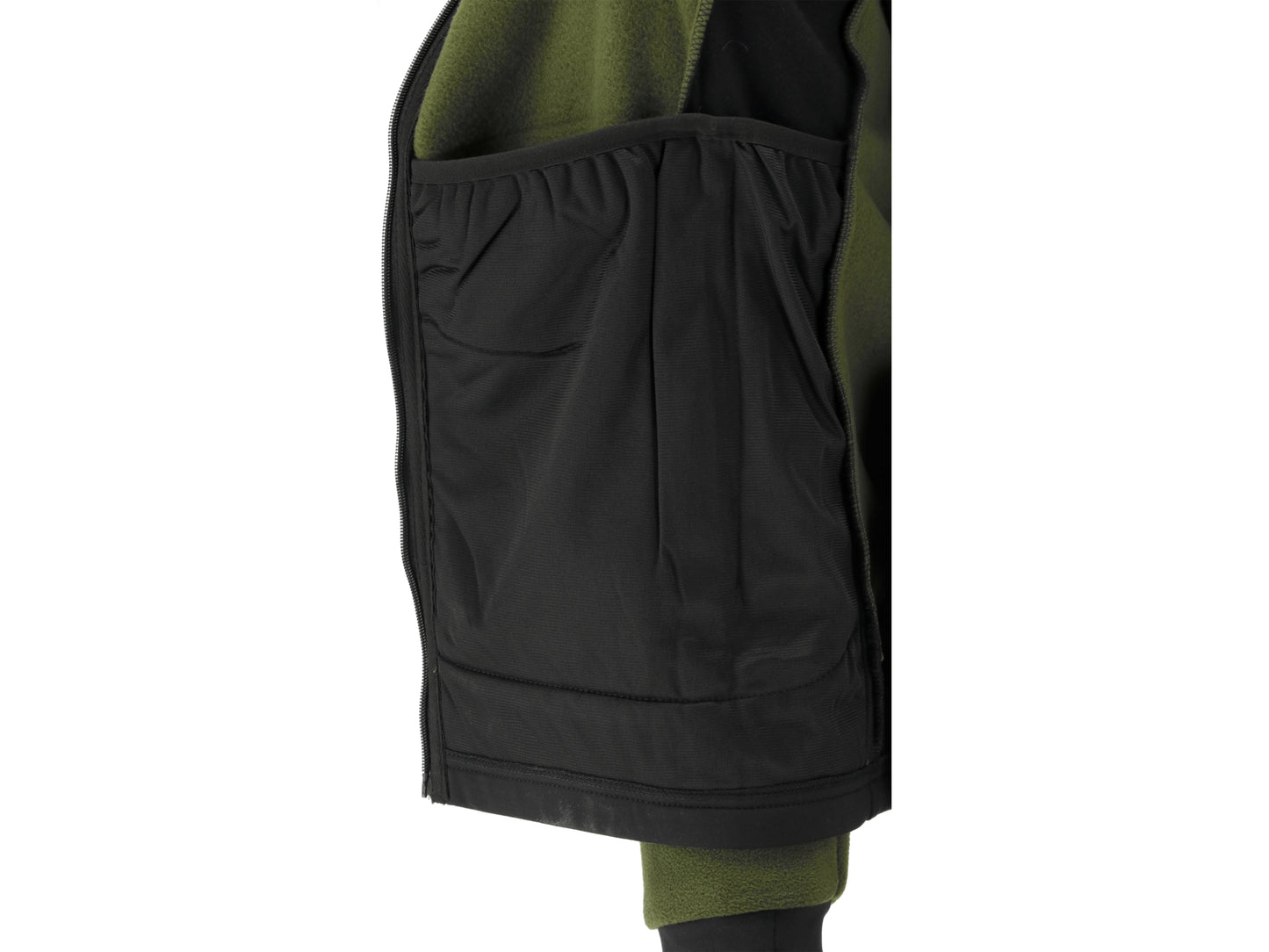 JACHETA FLEECE CU GLUGA SARNA VERDE 2XL