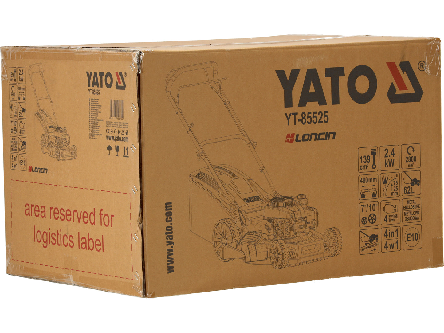 MAȘINĂ DE TUNS IARBA, PE BENZINĂ, CU AUTOPROPULSIE, 46CM