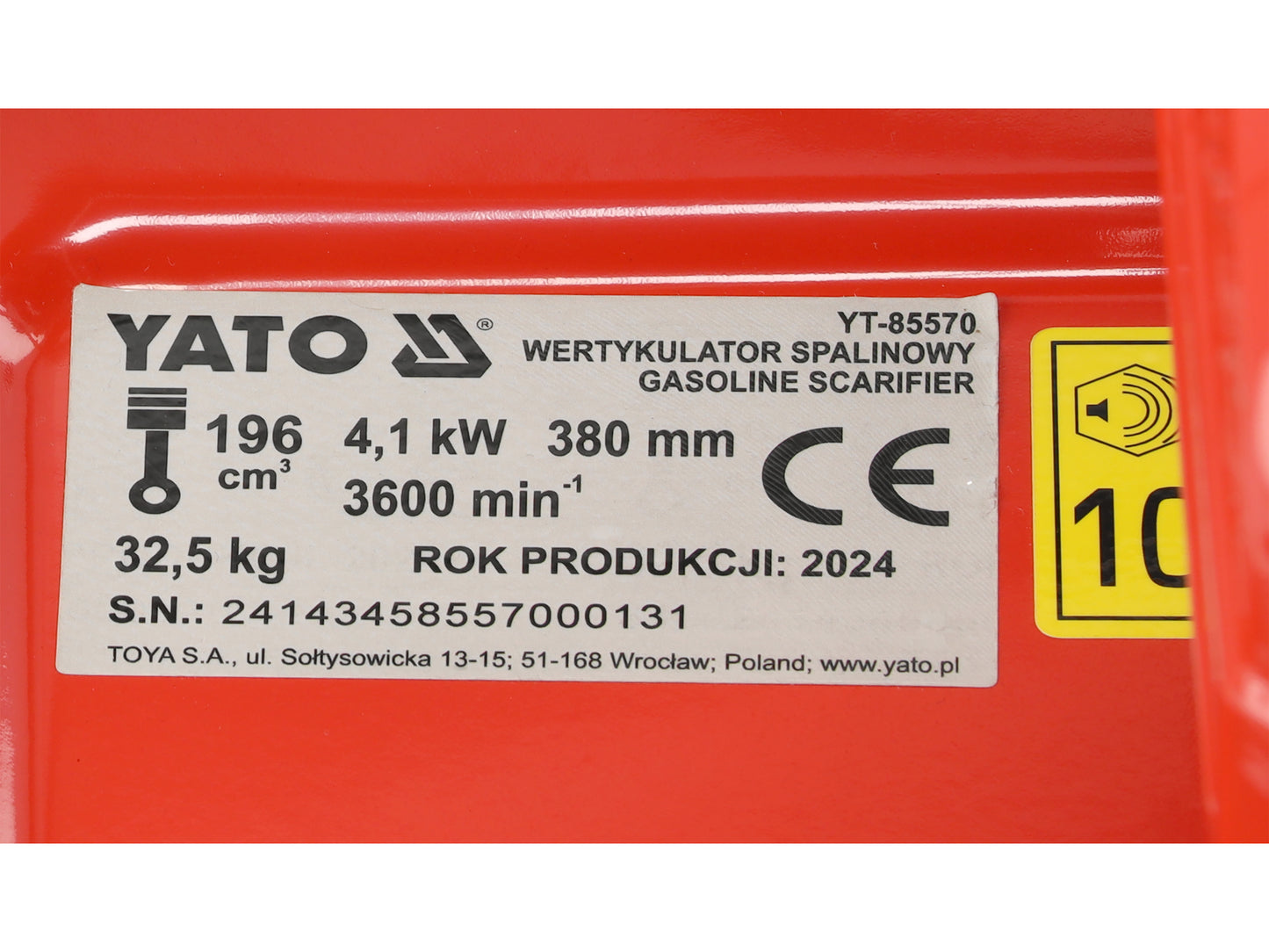 SCARIFICATOR/AERATOR 2ÎN1, PE BENZINA, 38CM