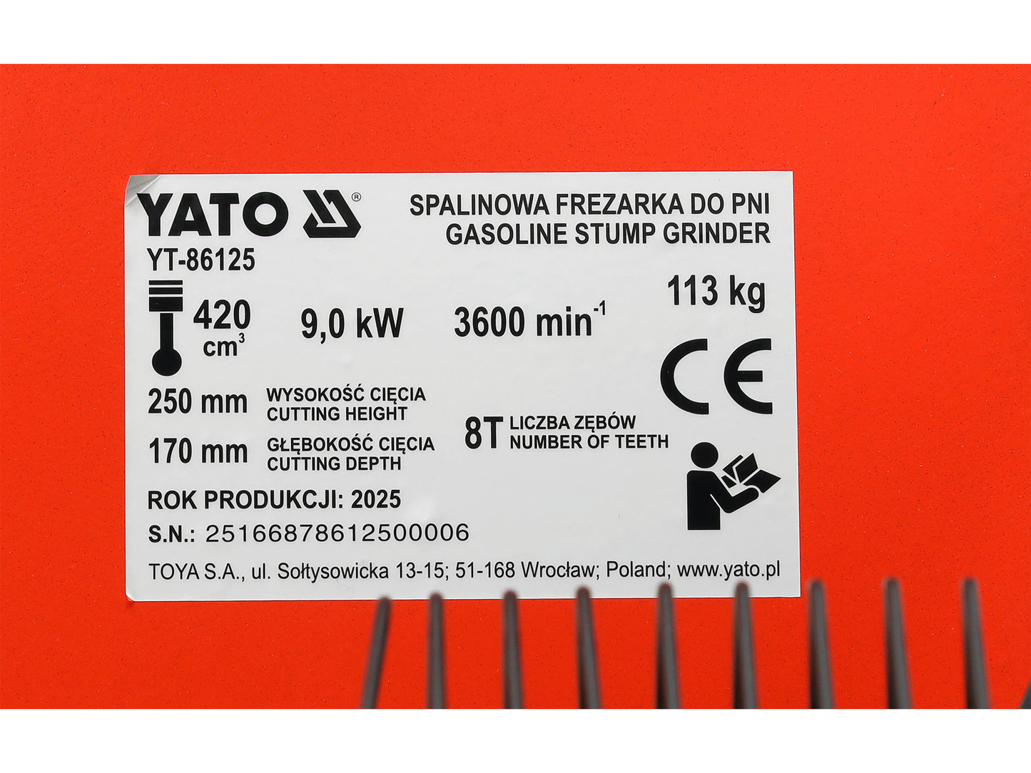 FREZĂ PE BENZINĂ PT BUTURUGI ȘI RĂDĂCINI