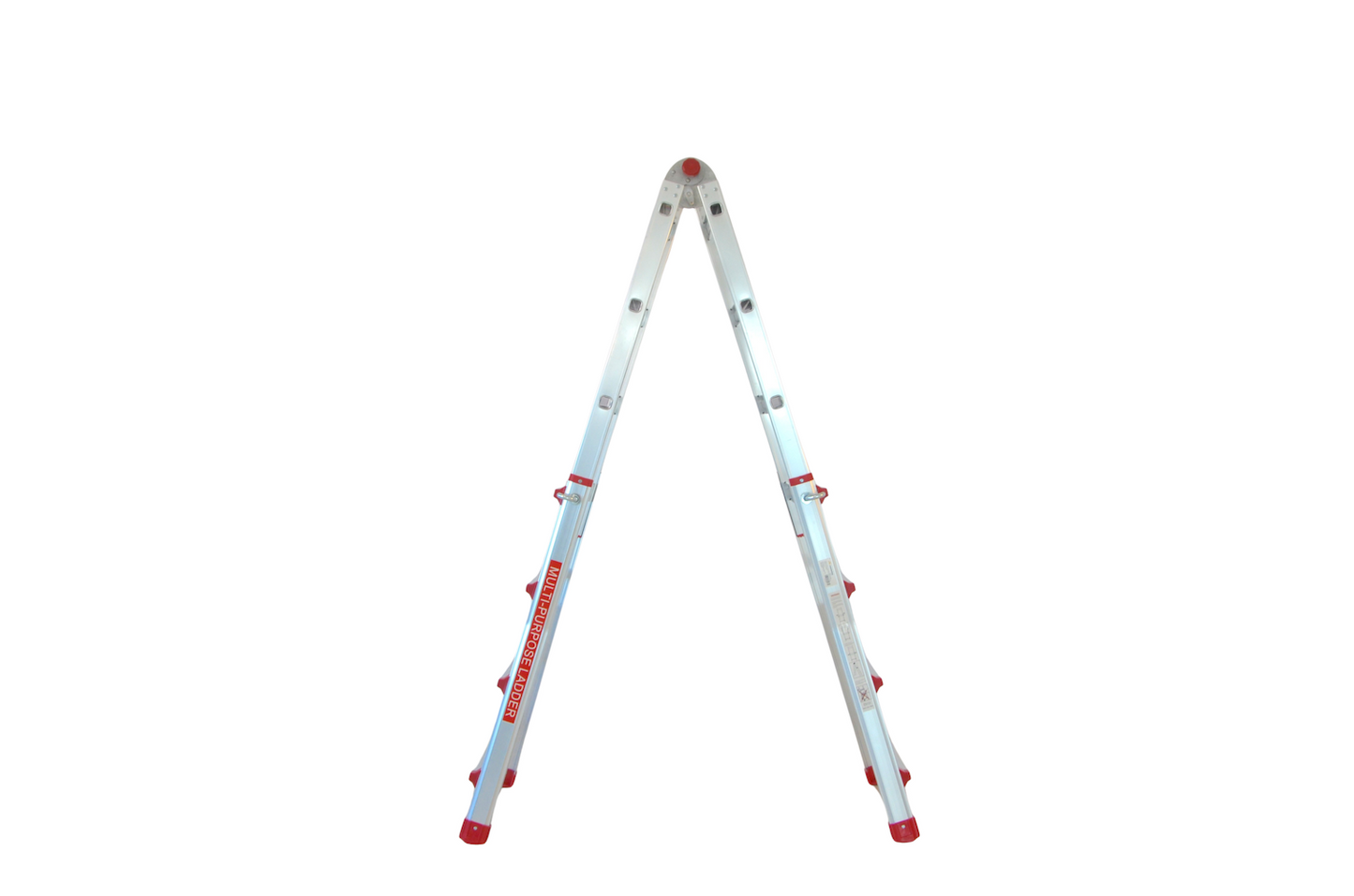 Scara multifunctionala din aluminiu cu balama ZEP TOOLS JL-404S-4X4, 3.9 metri, 4x4 trepte, greutate maxima 150 kg