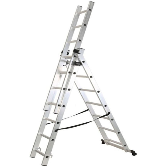 Scara multifunctionala ZEP KME307, 4.86 m, 3 nivele, 150 kg, pliere compacta