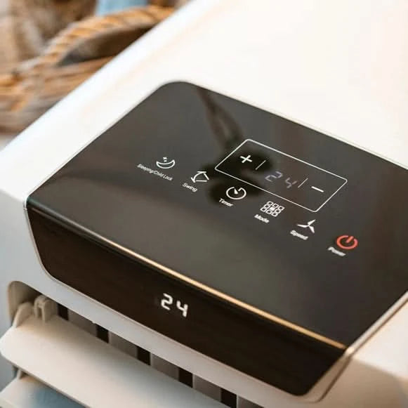 Aparat de aer conditionat portabil CAMRY, 9000 BTU, 950W, 25 m², cu telecomanda, cronometru si roti