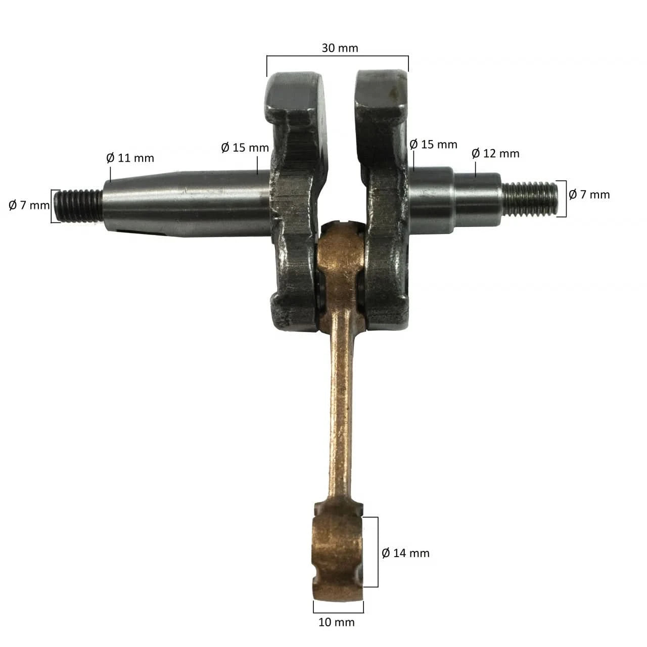 Ambielaj motocoasă Elefant TL52/1E44-5, filet 8 mm, bielă 85 mm, greutate 0.4 kg