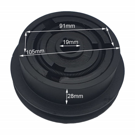 Ambreiaj compatibil Honda 128 x 19 mm (1 canal - 13 mm) 128 / 19 / 1 / 13 mm - vedere 4