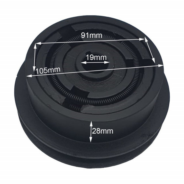 Ambreiaj compatibil Honda 128 x 19 mm (1 canal - 13 mm) 128 / 19 / 1 / 13 mm - vedere 4