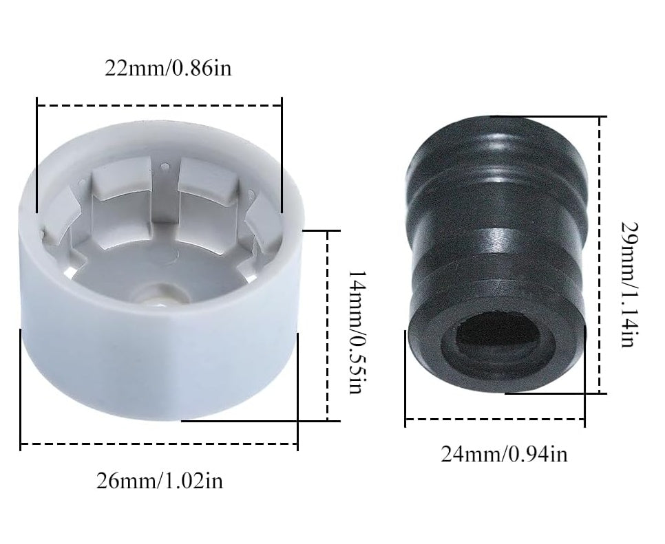 Amortizor pentru drujba compatibil Stihl MS290 - MS390, 029-039 (cauciuc + capac) - vedere 3