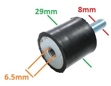 Amortizor universal generator, motopompa (surub-piulita) 8 mm 8