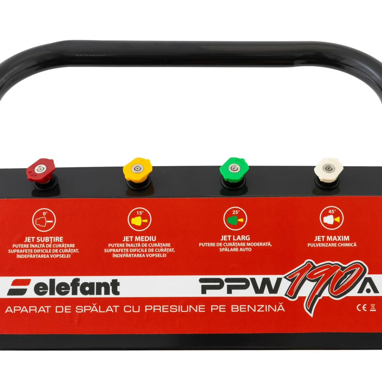 Aparat de spalat cu presiune pe benzina, 4800W, 165 Bari, 10 L/min, motor 4T, rezervor 3.6L, furtun 8 m