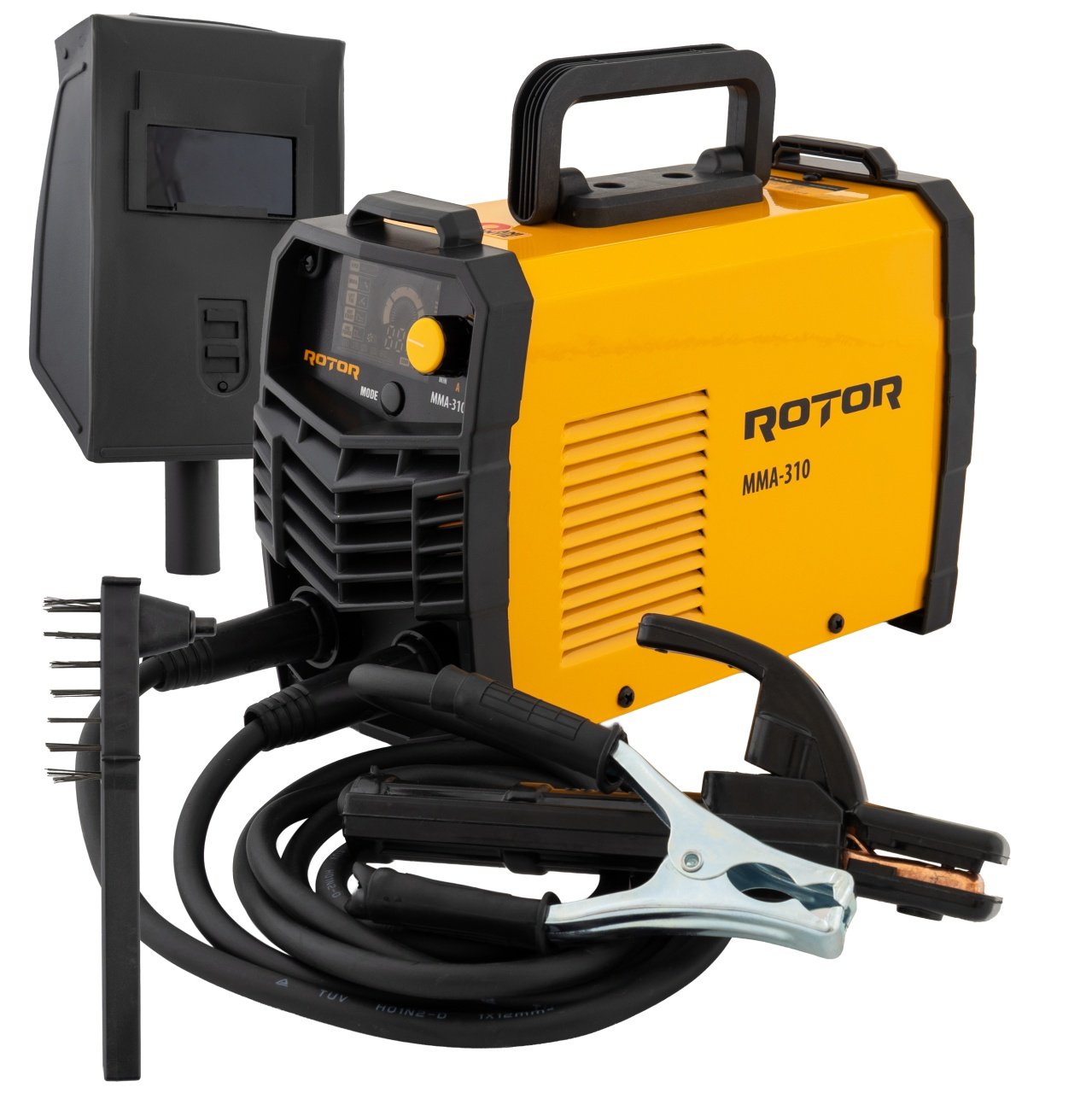 Aparat de sudura invertor ROTOR MMA-310A, afisaj color, functie anti-lipire, ventilator de racire