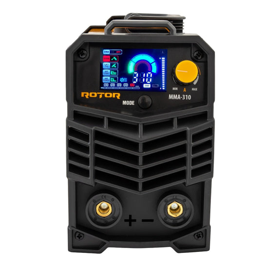 Aparat de sudura invertor ROTOR MMA-310A, afisaj color, functie anti-lipire, ventilator de racire
