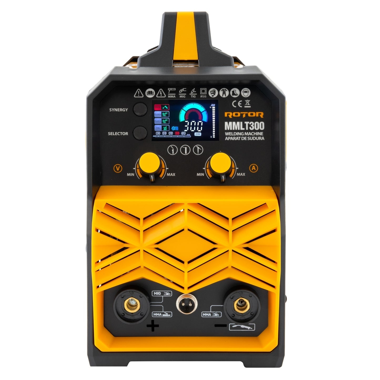 Aparat Sudura PROFESIONAL ROTOR MMLT-300, MIG MMA LIFT-TIG, 300A