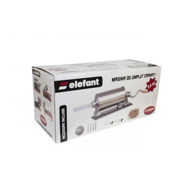 Aparat facut carnati ELEFANT KY-2010PA, 5,5 kg, metal sau inox, orizontal sau rabatabil cu 4 palnii, prindere de masa - ZEP.RO - Ți-e la îndemână!