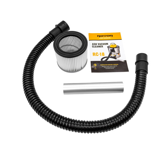 Aspirator pentru cenusa 18 L, 1200 W, 18 kPa ROTOR RC-18
