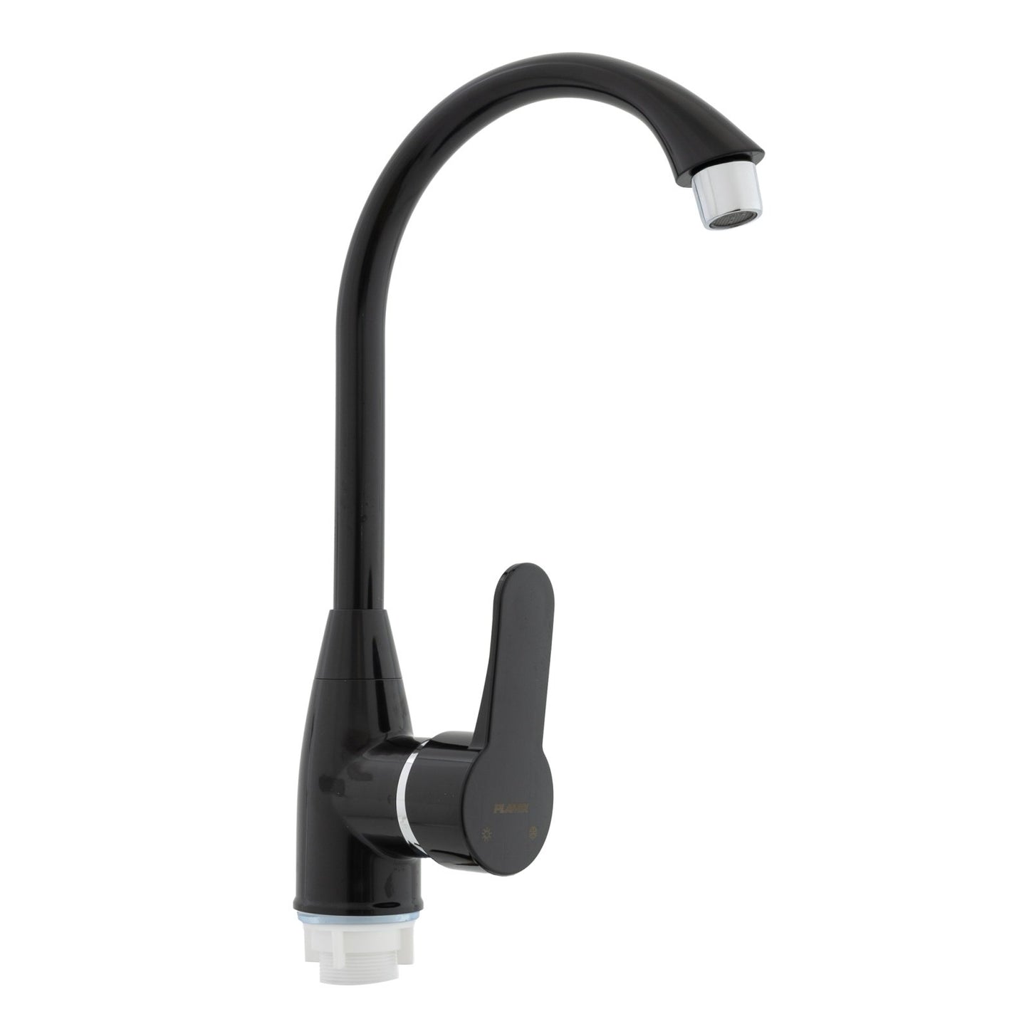 Baterie bucatarie ZEP Mario-011, monocomanda, termoplastic, negru