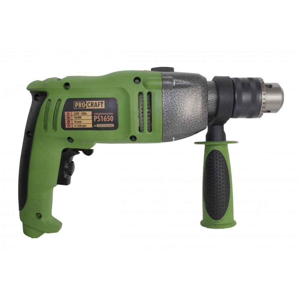 Bormasina cu percutie Procraft PS1650, 980W, 1200 RPM, mandrina 13 mm