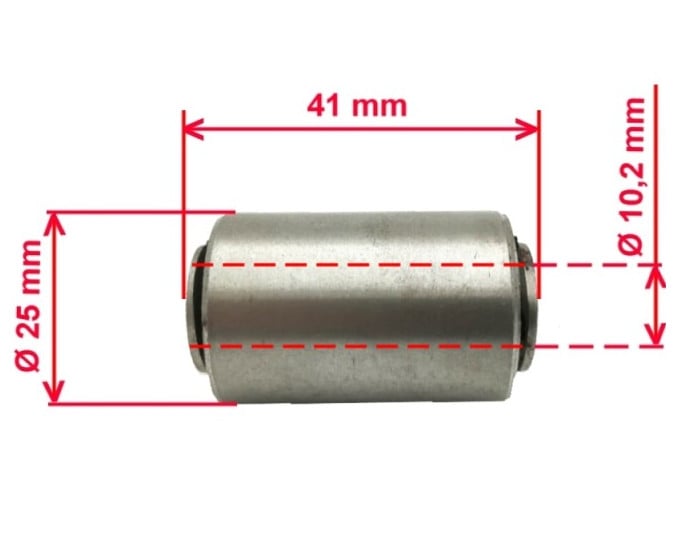 Bucsa motor dreapta ATV Linhai 260-300cc OEM 24206 - vedere laterala