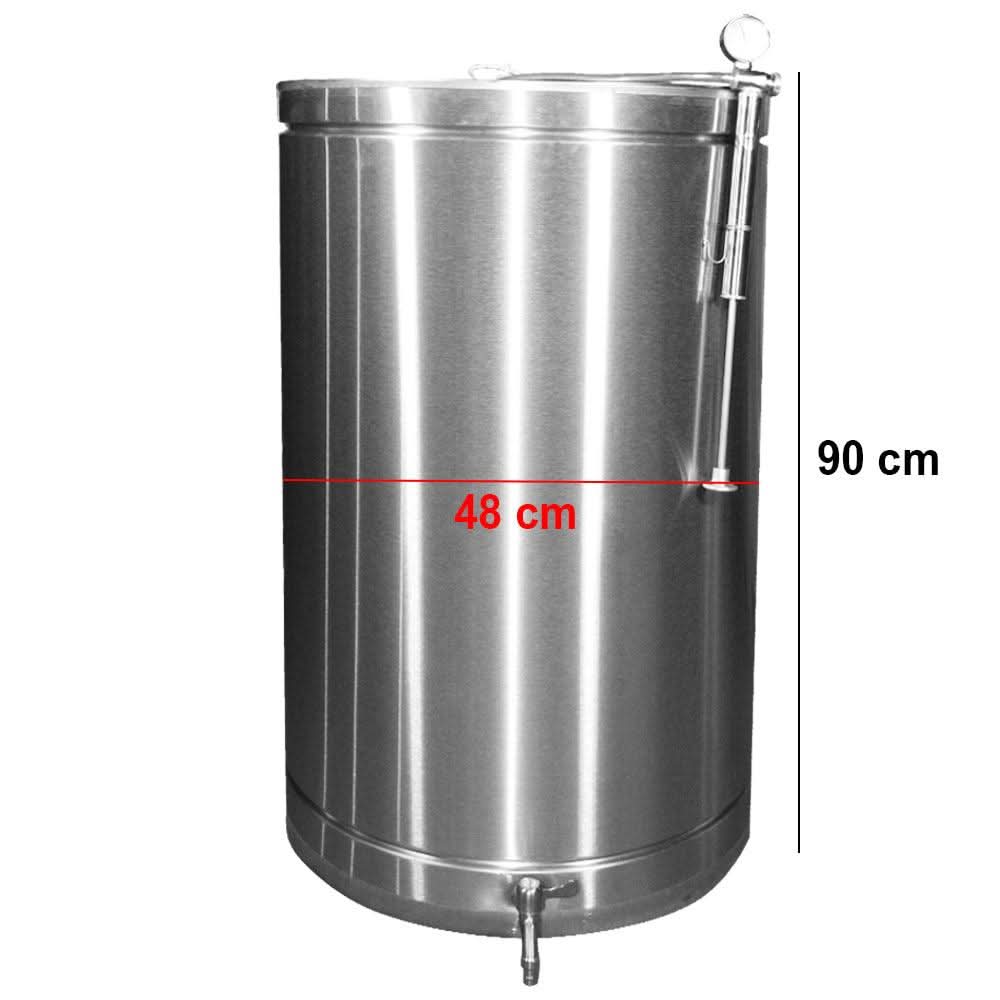 Butoi din inox cu capac flotant, capacitate 180L, Tehno Ms #719 - ZEP.RO - Ți-e la îndemână!