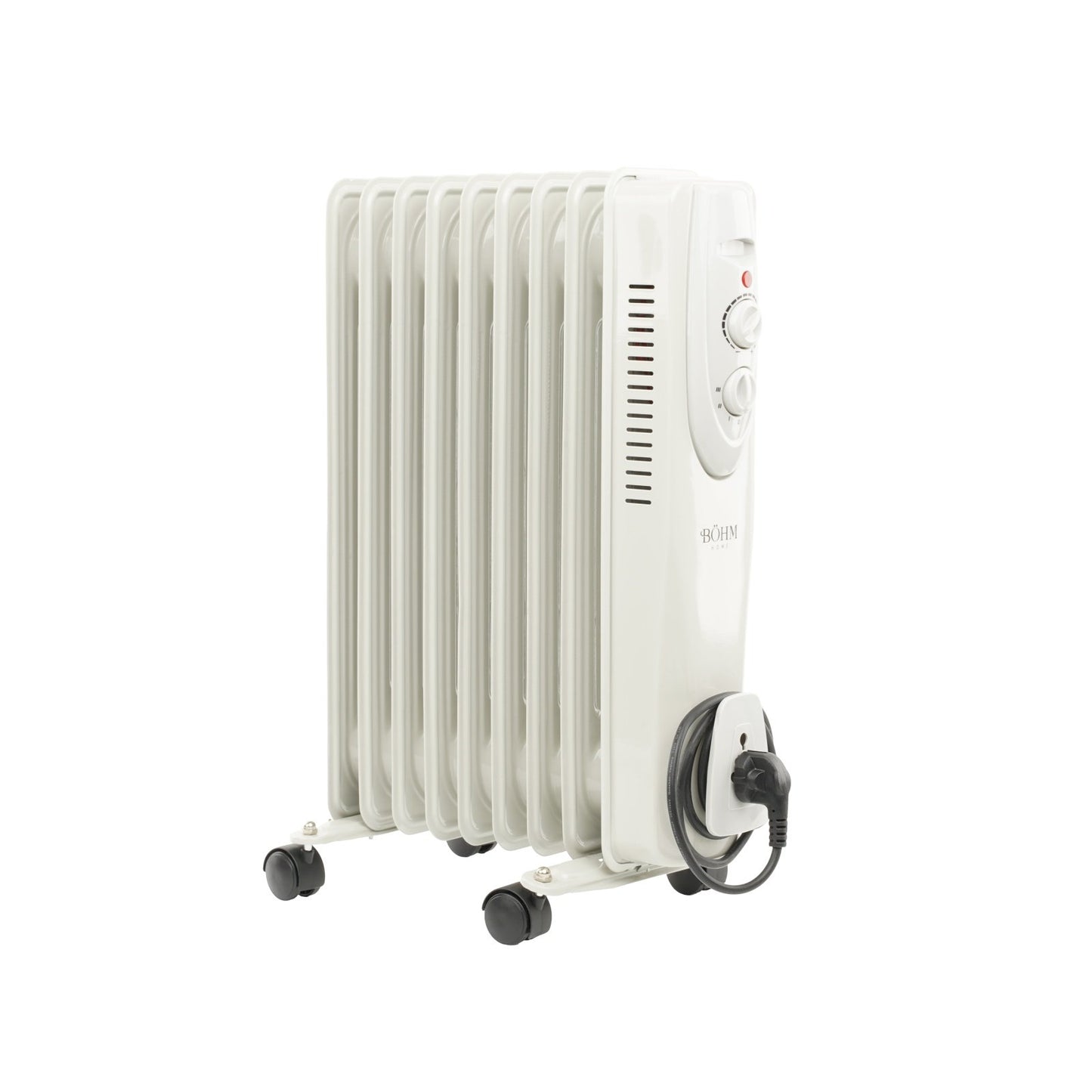 Calorifer electric cu ulei Bohm BOH-29, 2000W, 3 trepte putere, termostat reglabil, 8 elementi