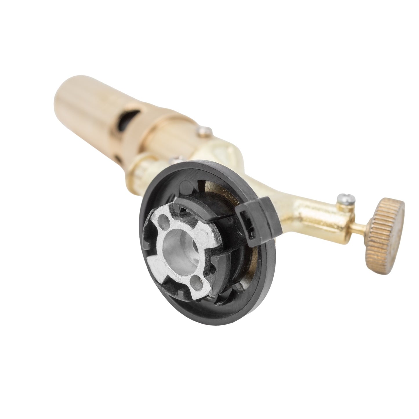 Cap arzător din oțel pentru butelie gaz spray, placă ceramică, aprindere piezo, conectare bayonet ROTOR RAB-801SC
