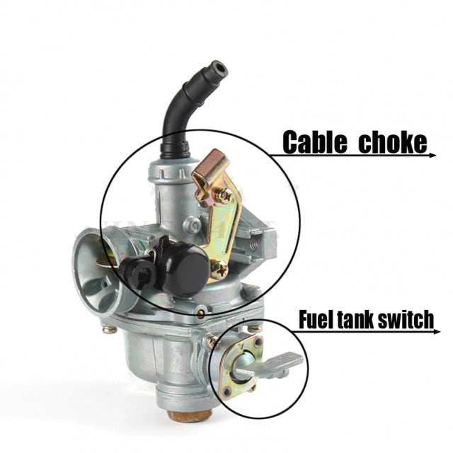 Carburator ATV 110cc PZ19 (cu robinet de benzina) 110cc / PZ19