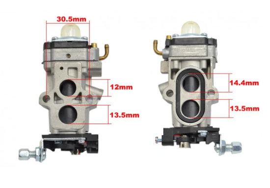 Carburator pentru motocoasa Kawasaki TJ45, KBL45B - vedere 4
