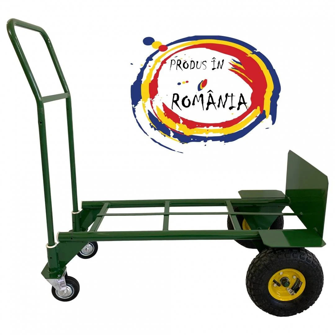 Cărucior marfă 2 în 1 VivaTechnix VMD-1010, max. 300 kg, platformă și transpalet