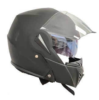 Casca "Dual Visor" Negru mat - vedere 3