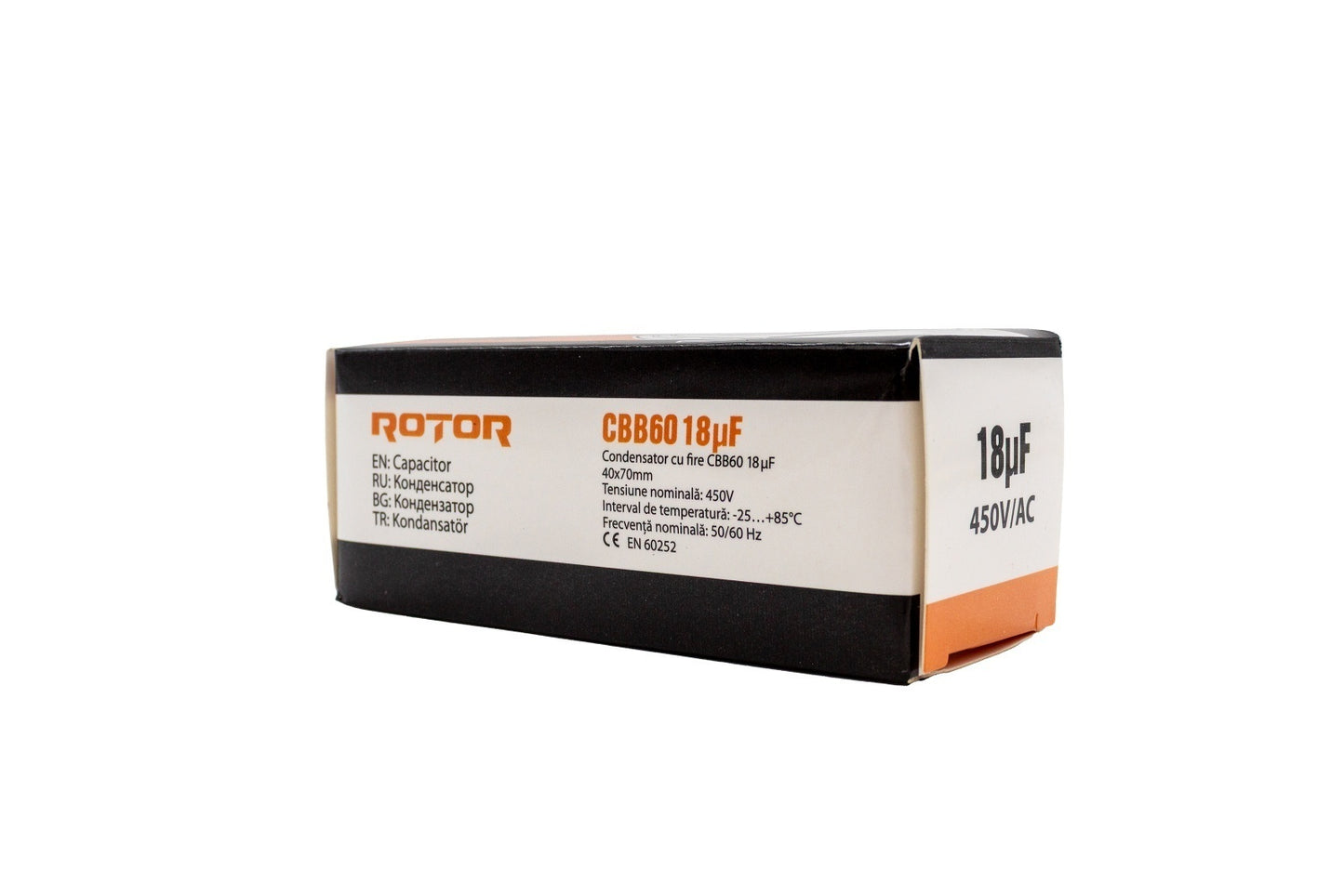 CBB60 Condensator cu fire 18µF 35x62 mm 450V ROTOR