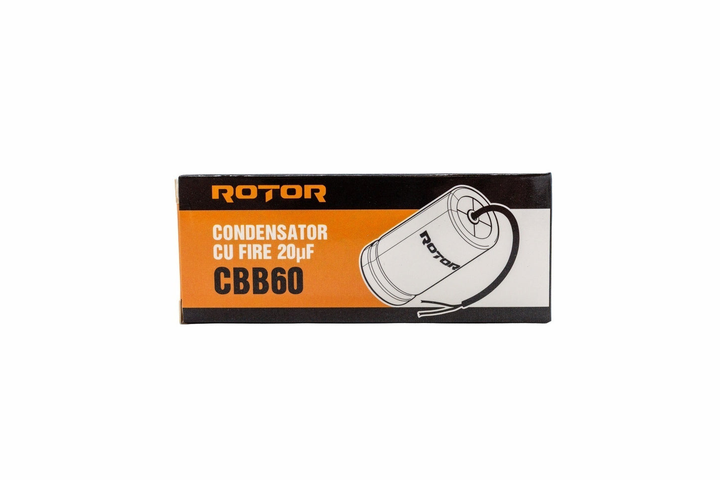 CBB60 Condensator cu fire 20µF 40x72 mm 450V ROTOR