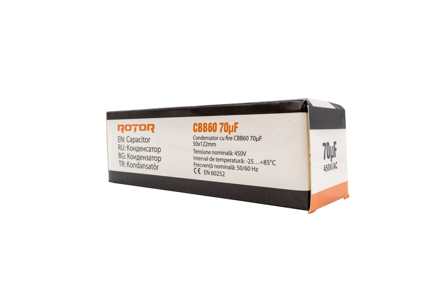 CBB60 Condensator cu fire 70µF 45x95 mm 450V ROTOR