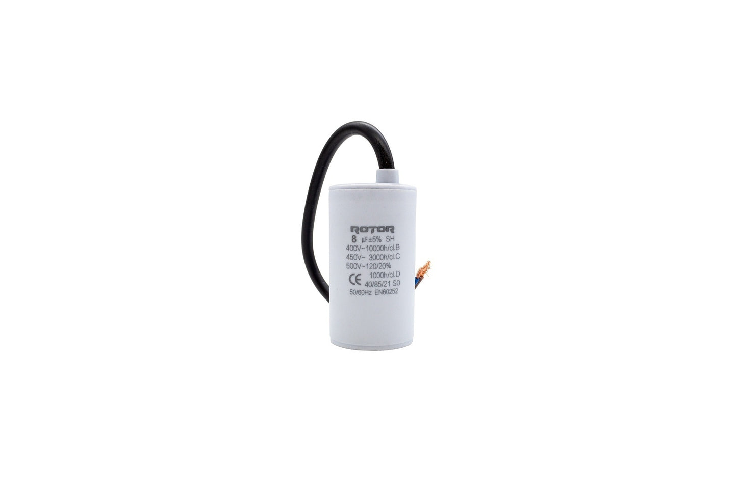 CBB60 Condensator cu fire 8µF 35x62 mm 450V ROTOR